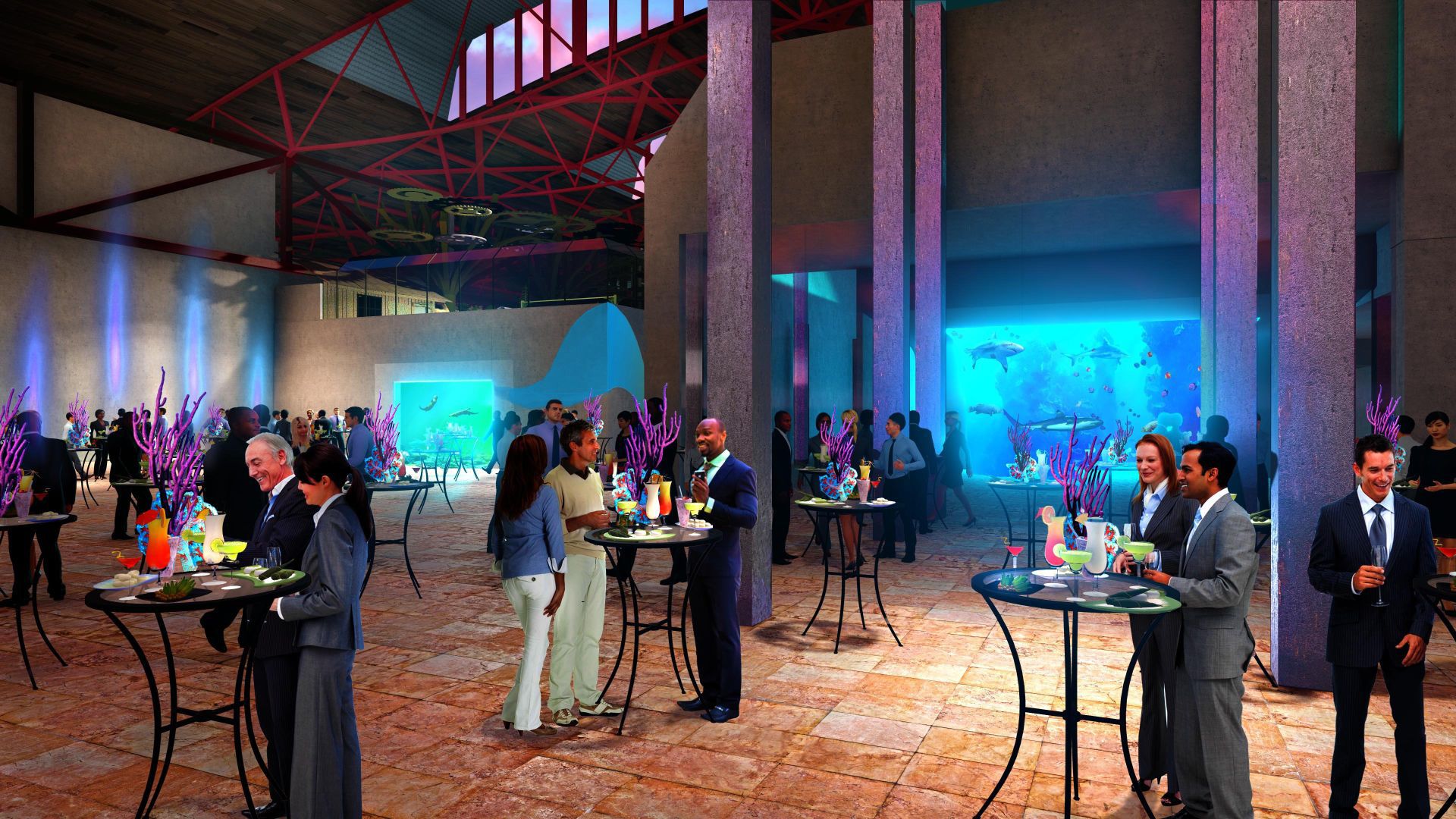 Renderings of the St. Louis Aquarium